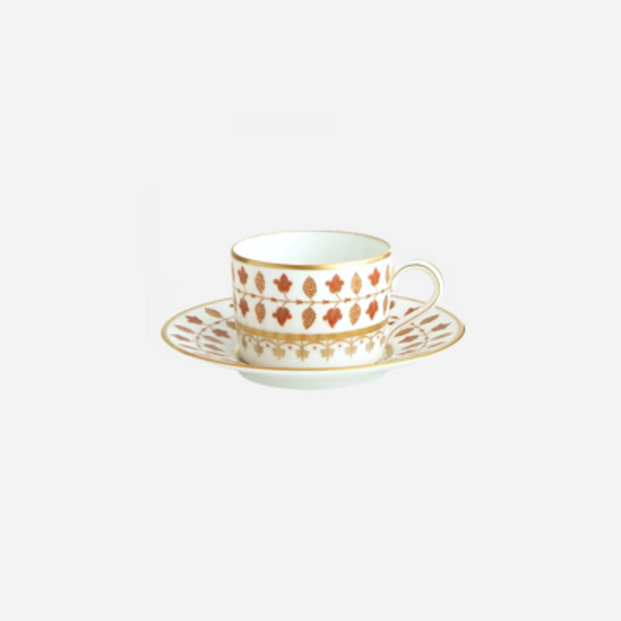 Matignon Rust Tea Cup & Saucer