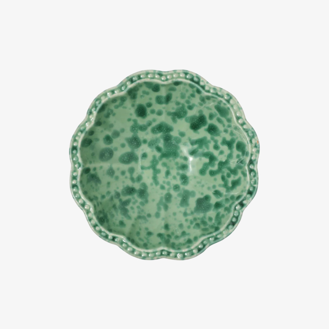 Speckled Small Green Bowl, Set of 4