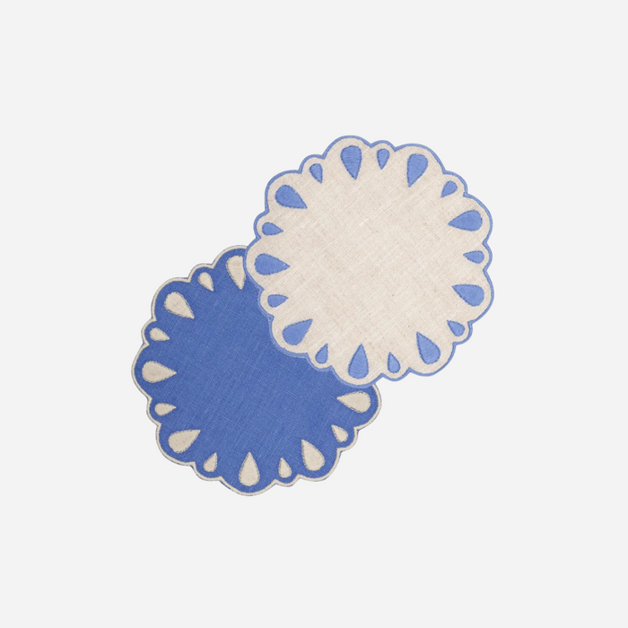 Blue Drop Coasters, Set of 4
