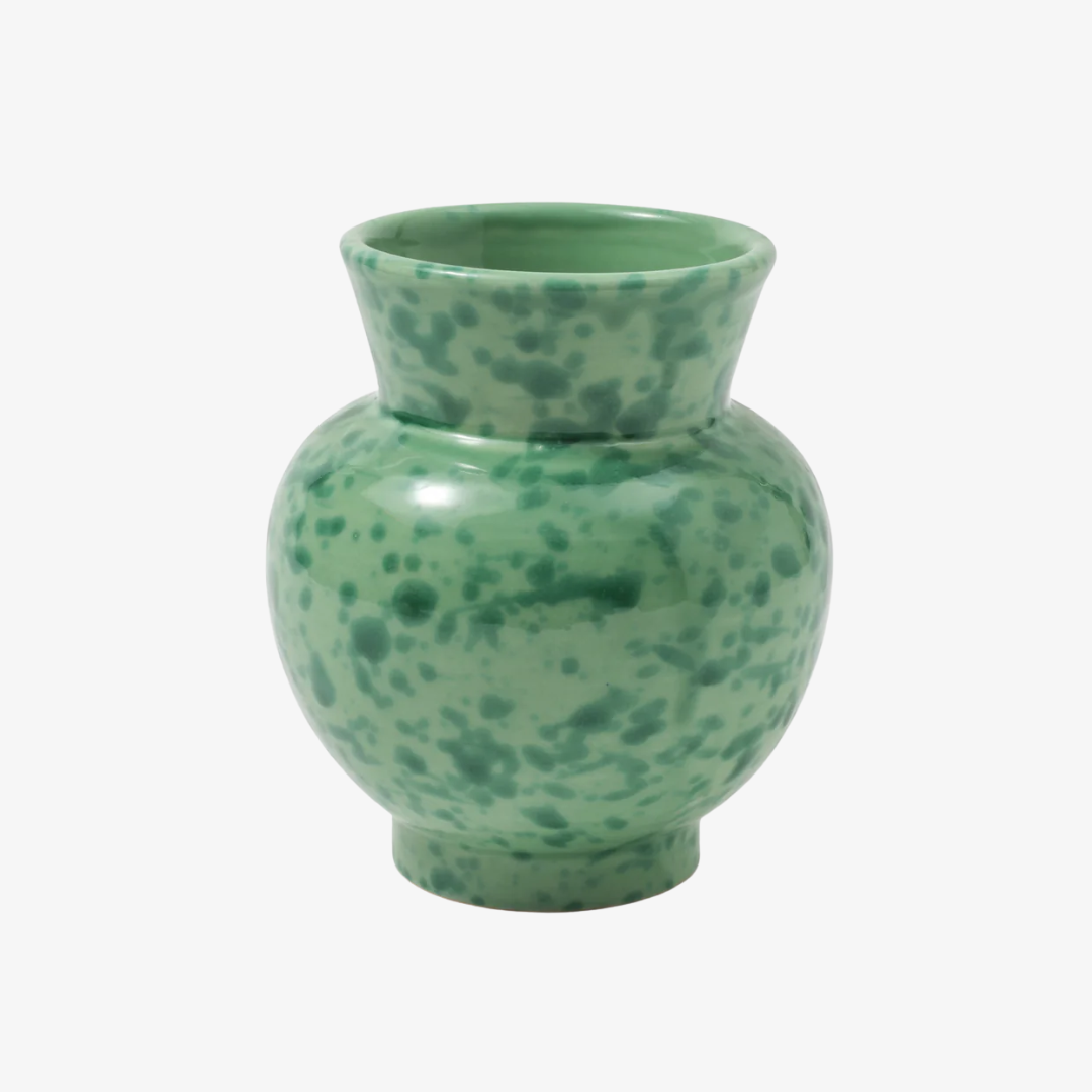 Speckled Green Vase