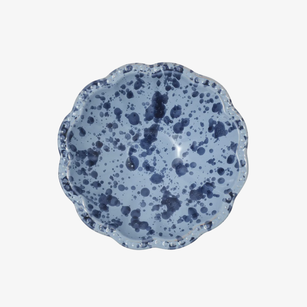 Speckled Small Blue Bowl, Set of 4