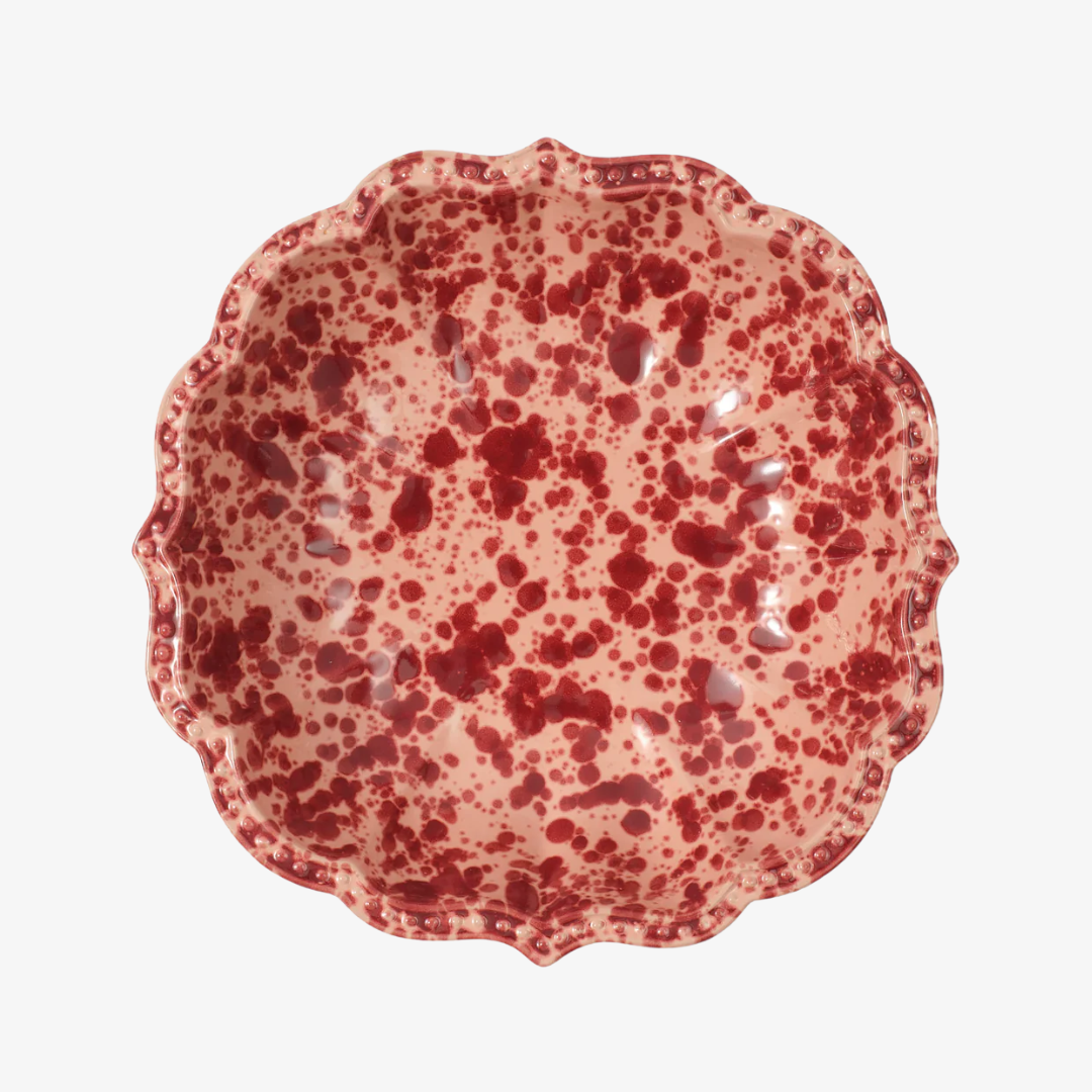 Speckled Pink Serving Bowl