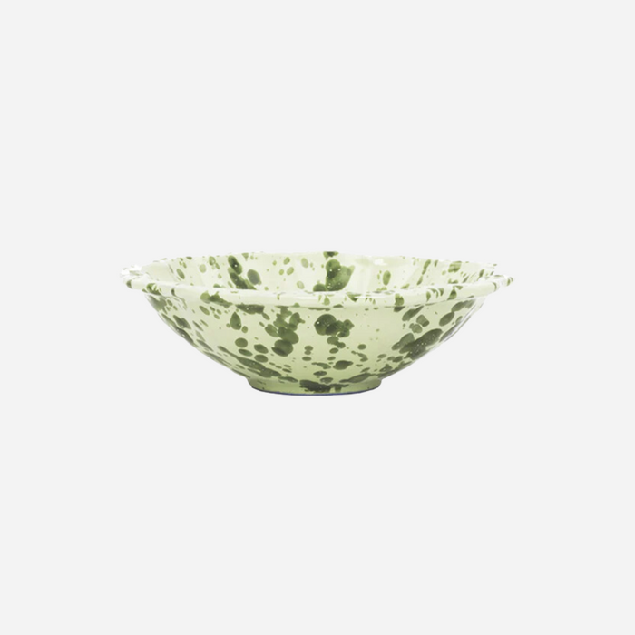 Speckled Green and White Bowl