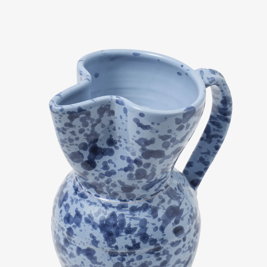 Speckled Blue Pitcher