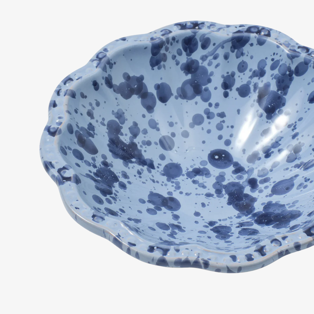 Speckled Small Blue Bowl, Set of 4