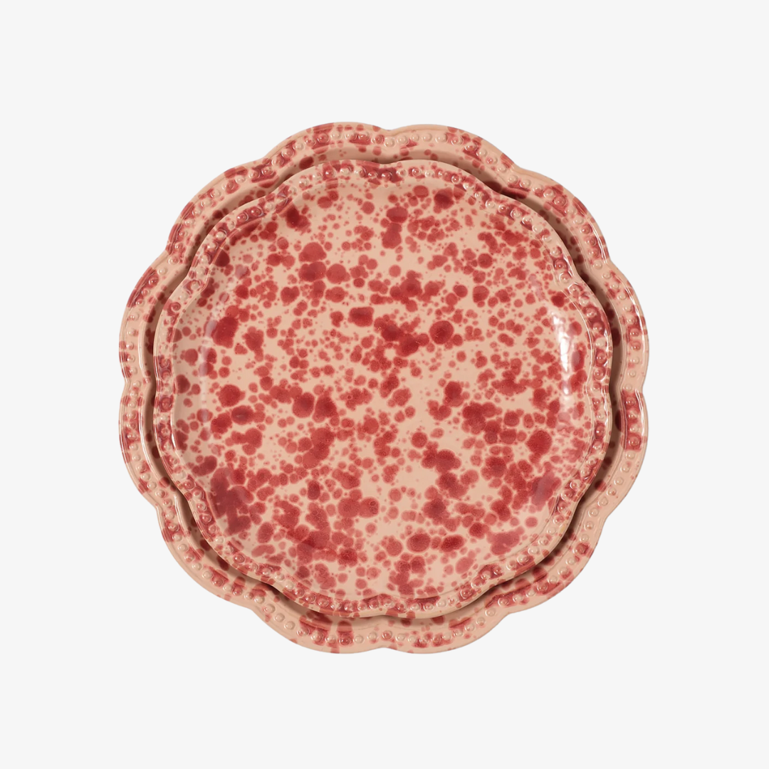Speckled Pink Dinner Plate, Set of 4