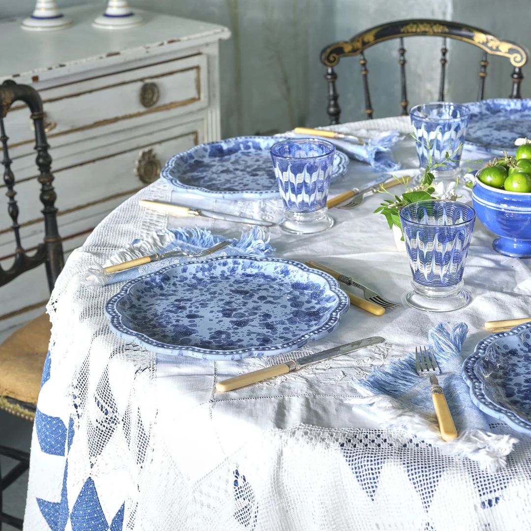 Speckled Blue Dinner Plate, Set of 4