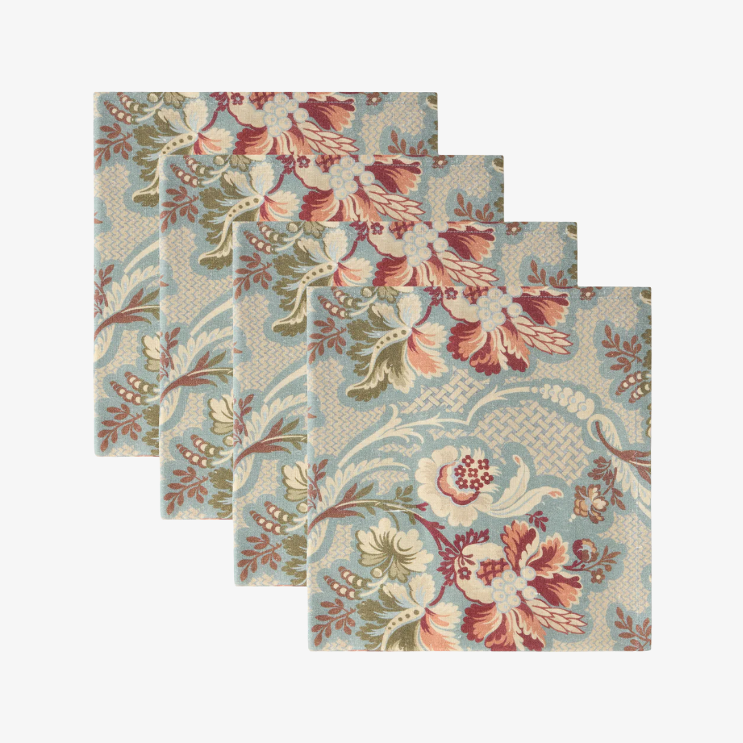 Iris Linen Napkins, Set of 4