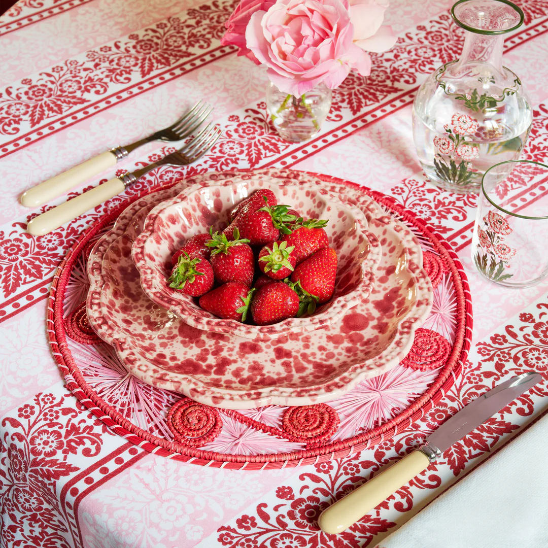 Speckled Pink Dinner Plate, Set of 4