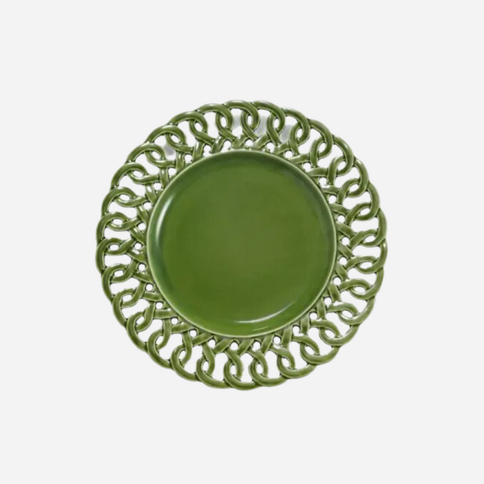 Pearl Dinner Plate, Verde