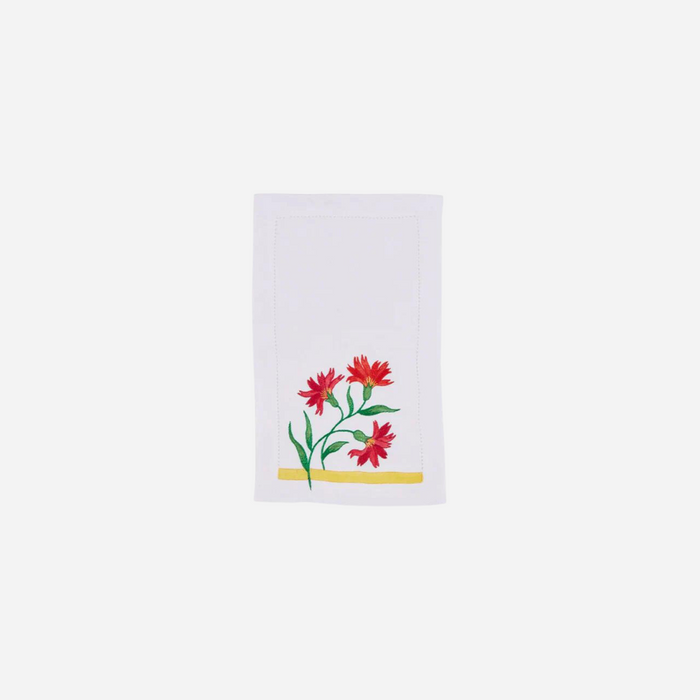 Maria Hand-Embroidered Cocktail Napkins, Set of 4