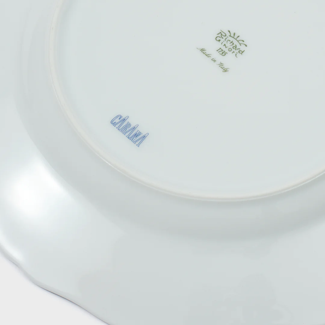 Floral Green Charger Plate, Set of 4