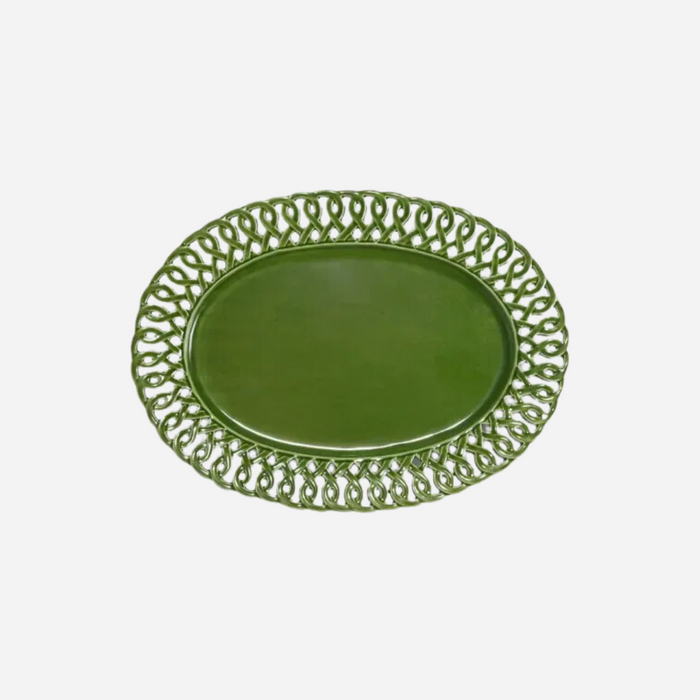 Pearl Oval Platter, Verde