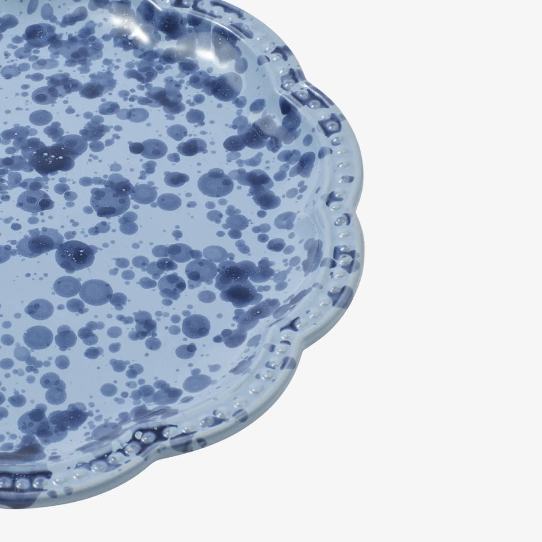 Speckled Blue Dinner Plate, Set of 4