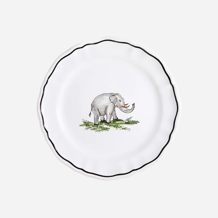 La Savane Elephant Salad Plate