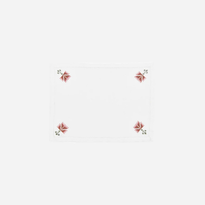 Ottoman Carnation Rosewood Placemat, Set of 4