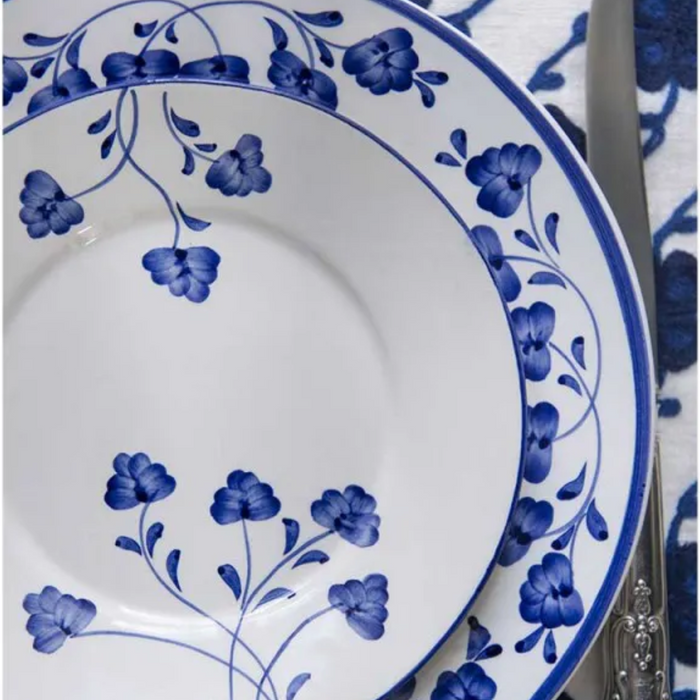 Wish Me Luck Blue Bread Plate, Set of 6