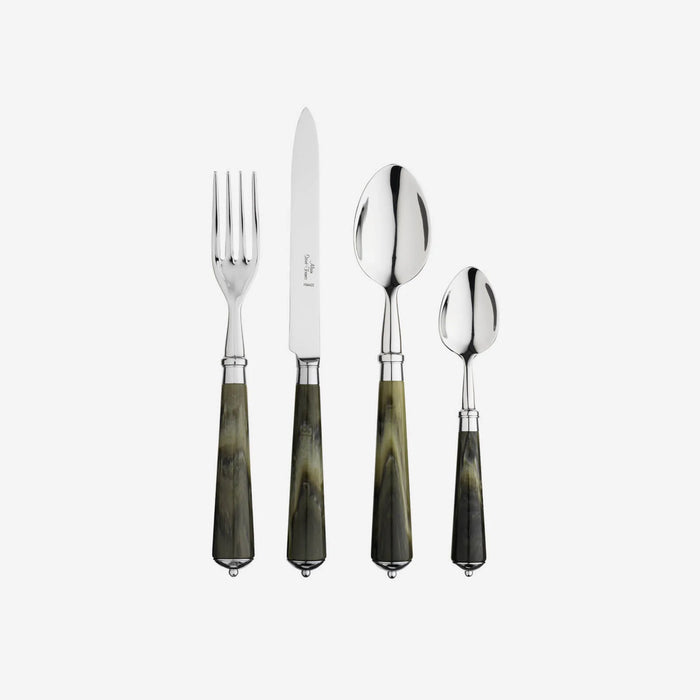 Julia Green Marble 4-Piece Cutlery Set
