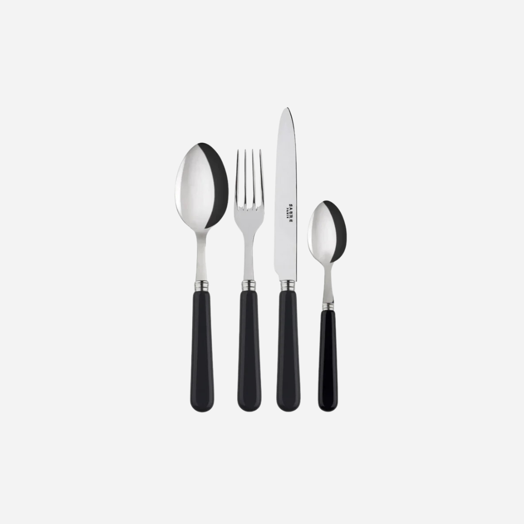 Pop-Unis Black 8-Piece Cutlery Set