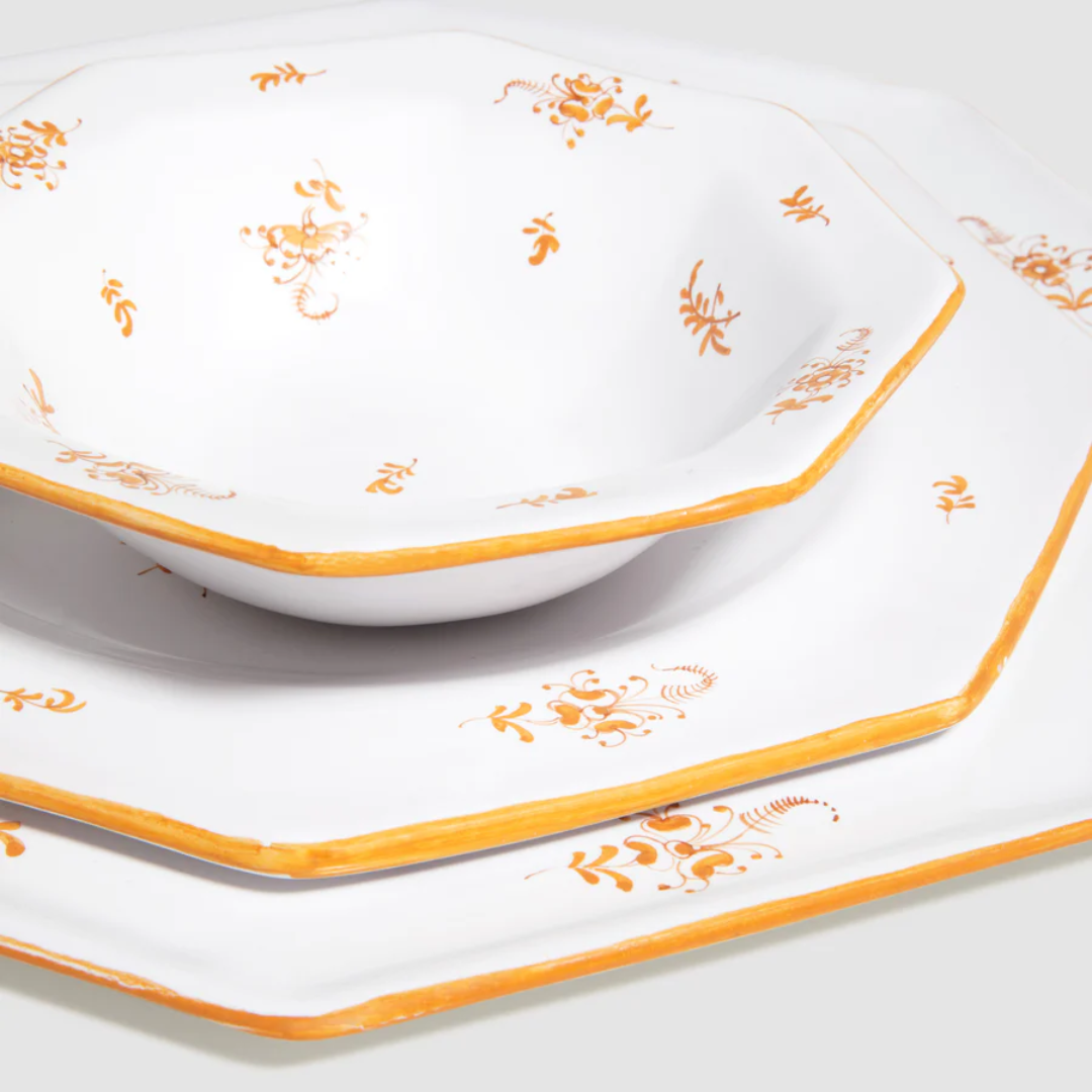 Brindille Salad Plate, Ochre Brûlée, Set of 2