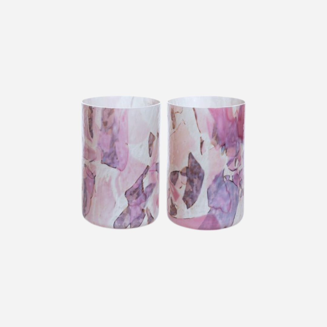 Nougat Pink Tumblers, Set of 2