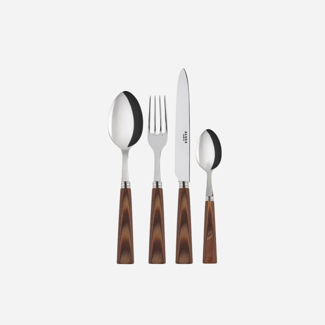 Nature Light Press Wood 8-Piece Cutlery Set