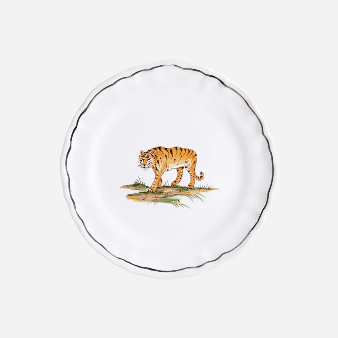 La Savane Tiger Salad Plate, Set of 2