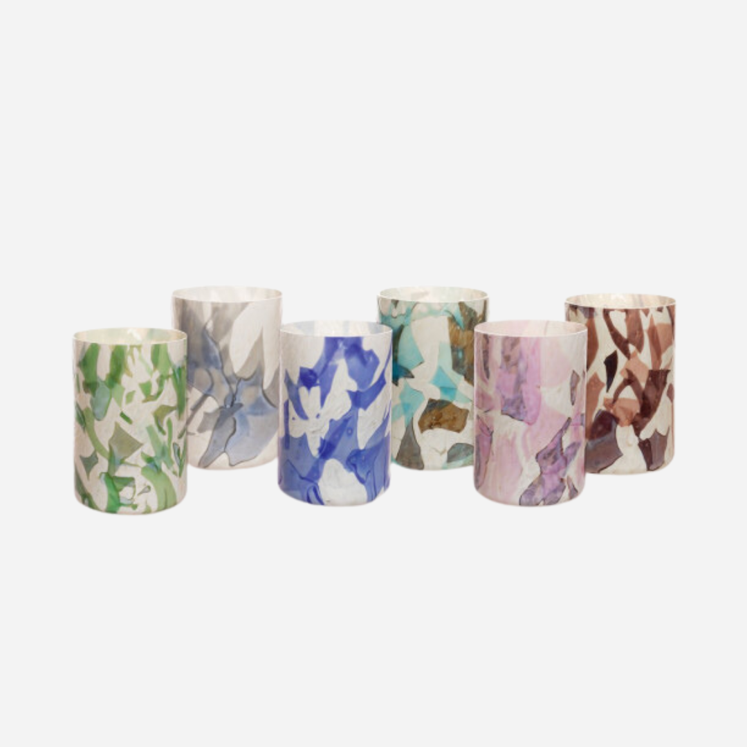 Nougat Borealis Tumblers, Set of 6