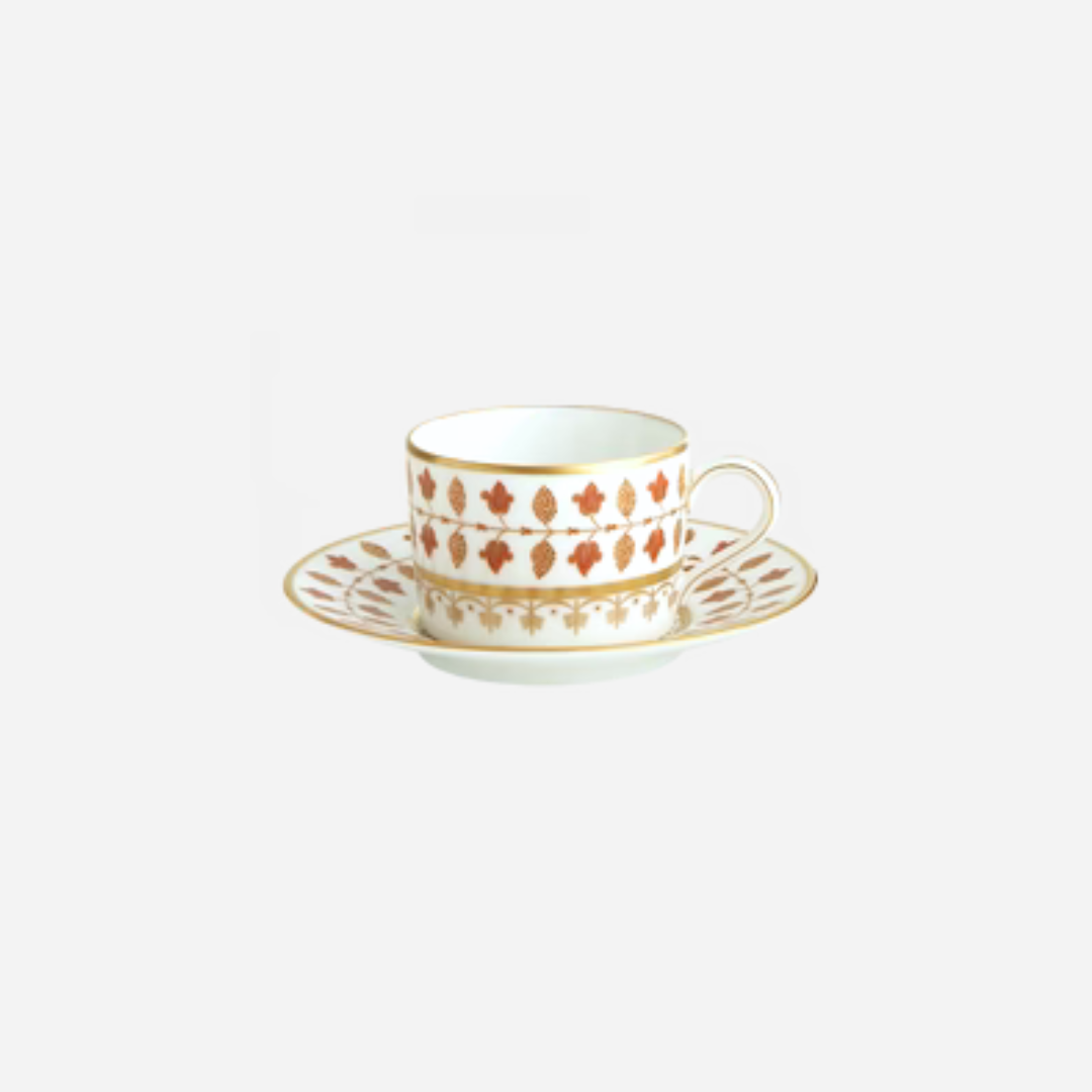 Matignon Rust Tea Cup & Saucer