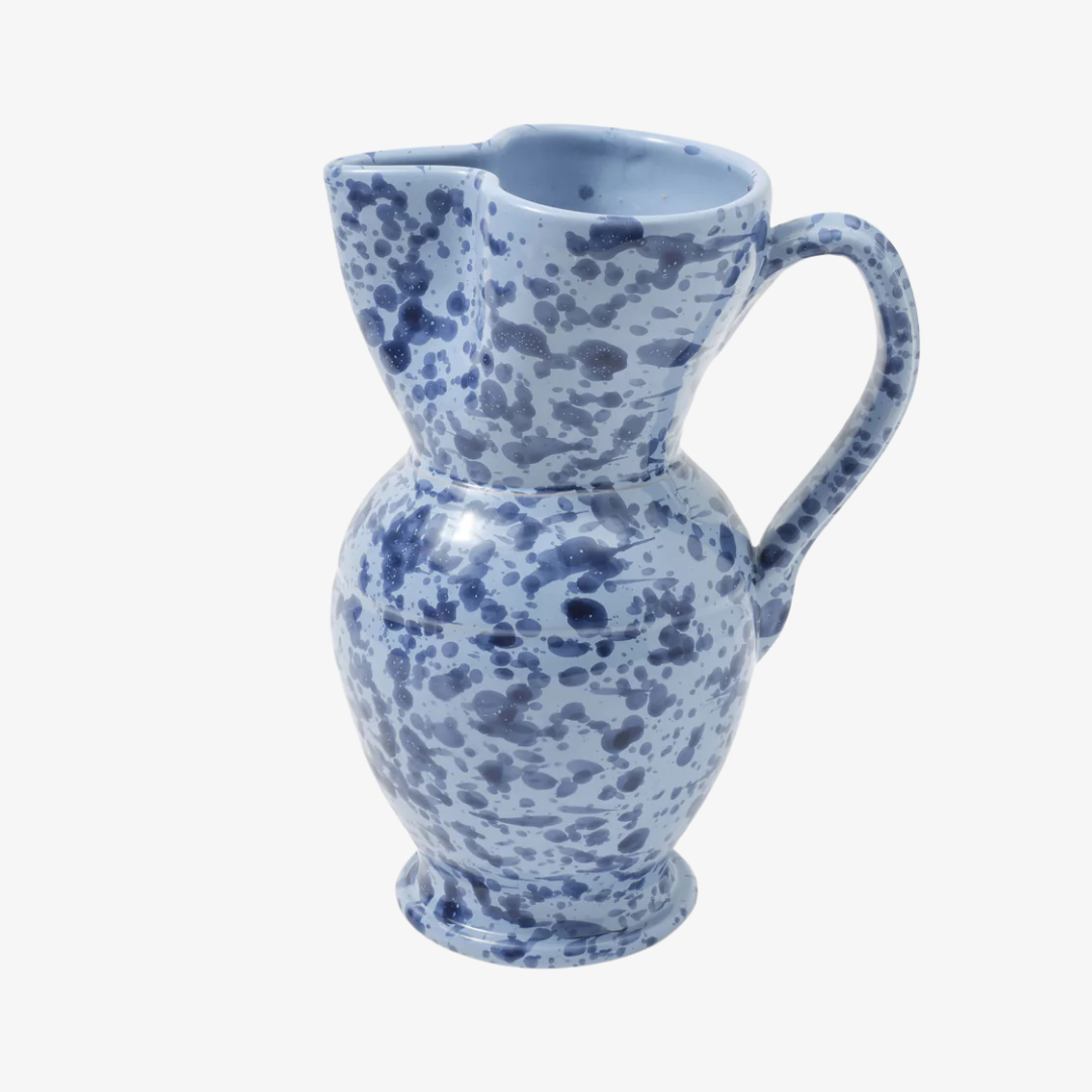 Speckled Blue Pitcher