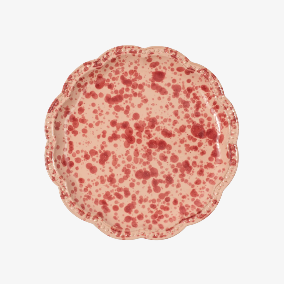 Speckled Pink Dinner Plate, Set of 4