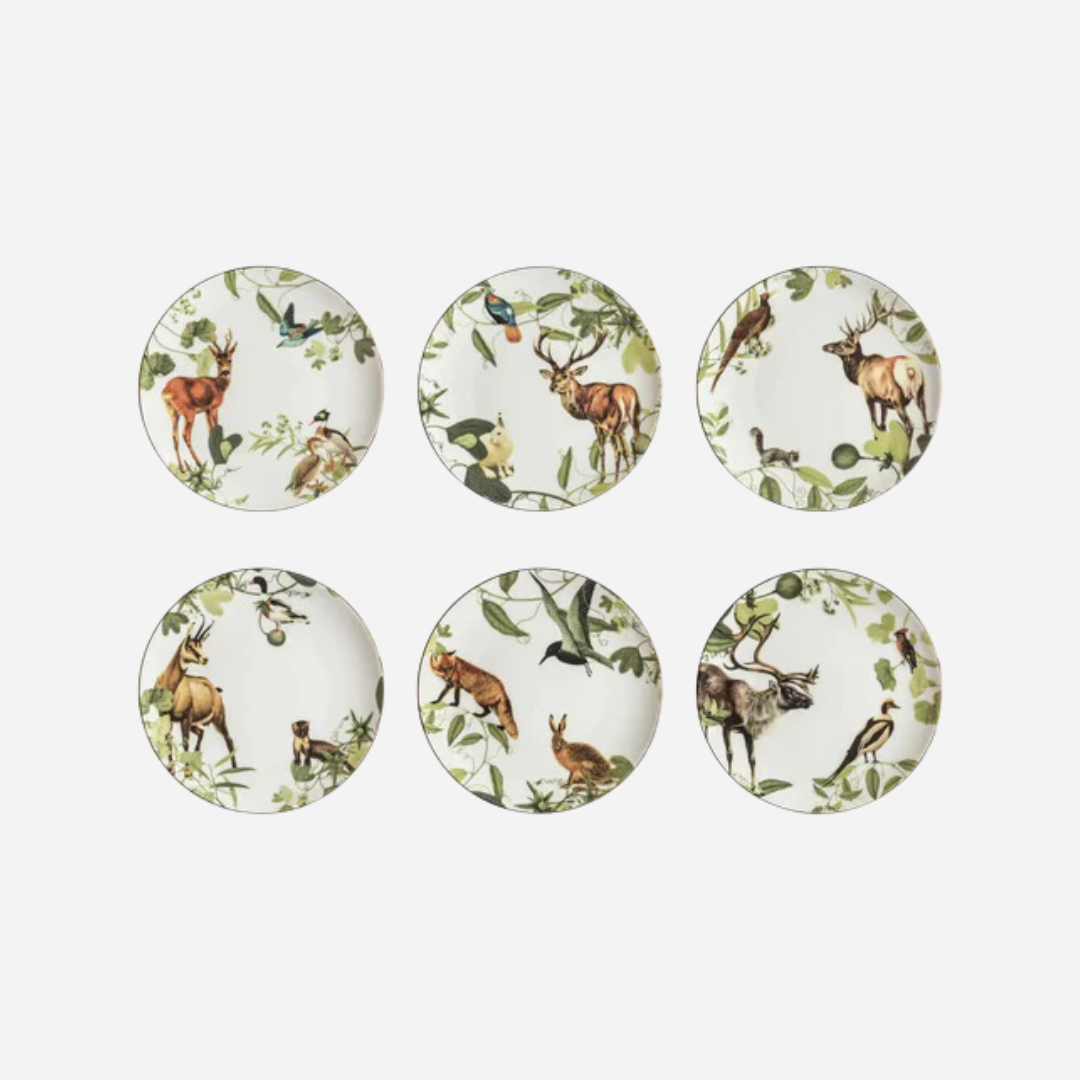 Mont Blanc Dessert Plates, Set of 6