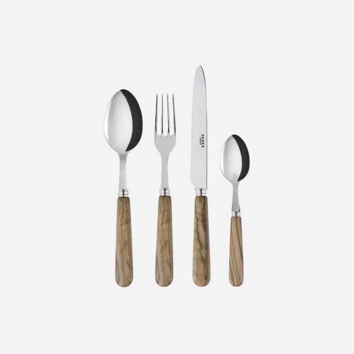 Lavandou Olive Wood 4-Piece Cutlery Set