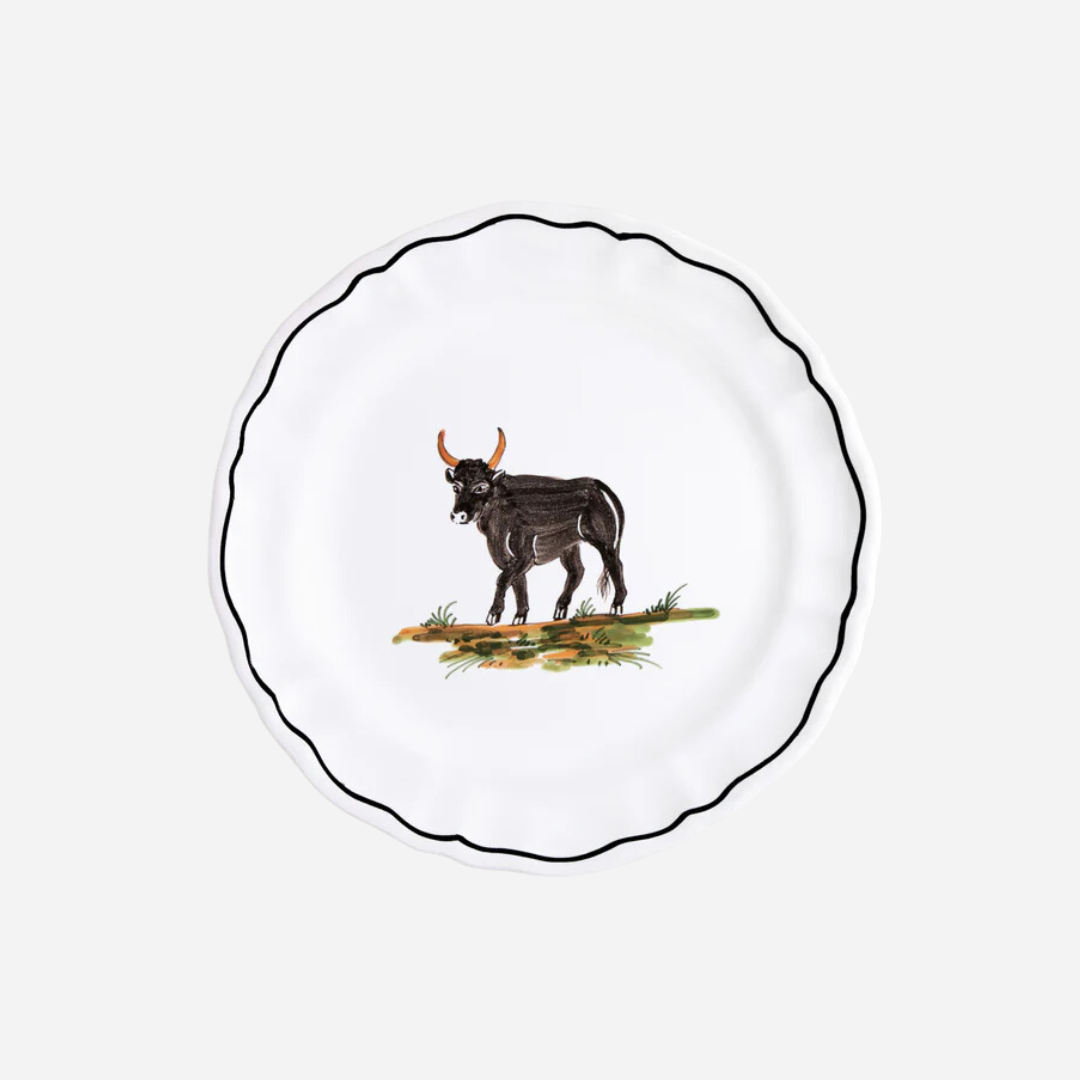 La Savane Bison Salad Plate, Set of 2