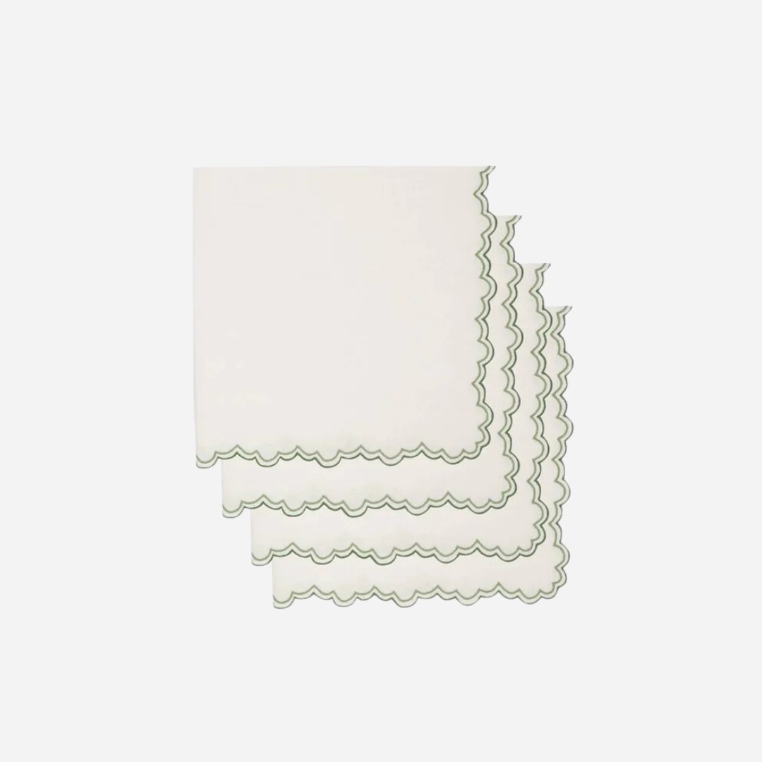 Escamas Verde Napkins, Set of 4