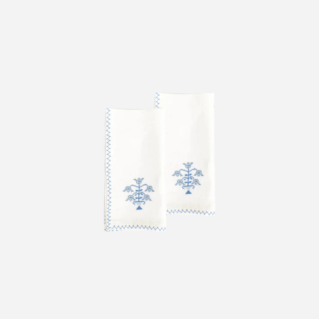 Tulip Blue Napkin, Set of 4