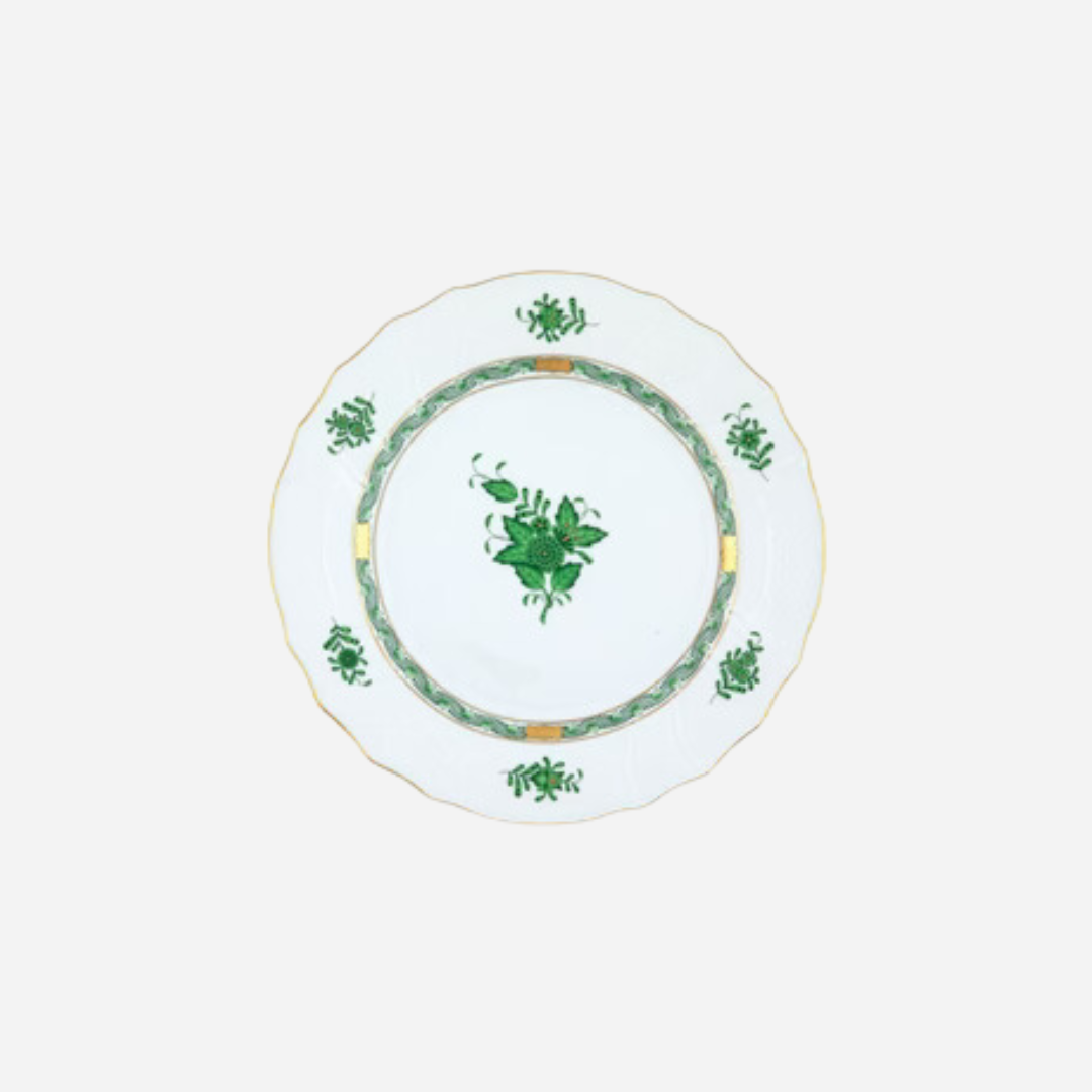 Apponyi Green Dessert Plate