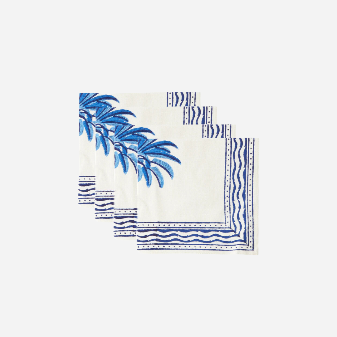 Palm Tree Napkins, Set of 4