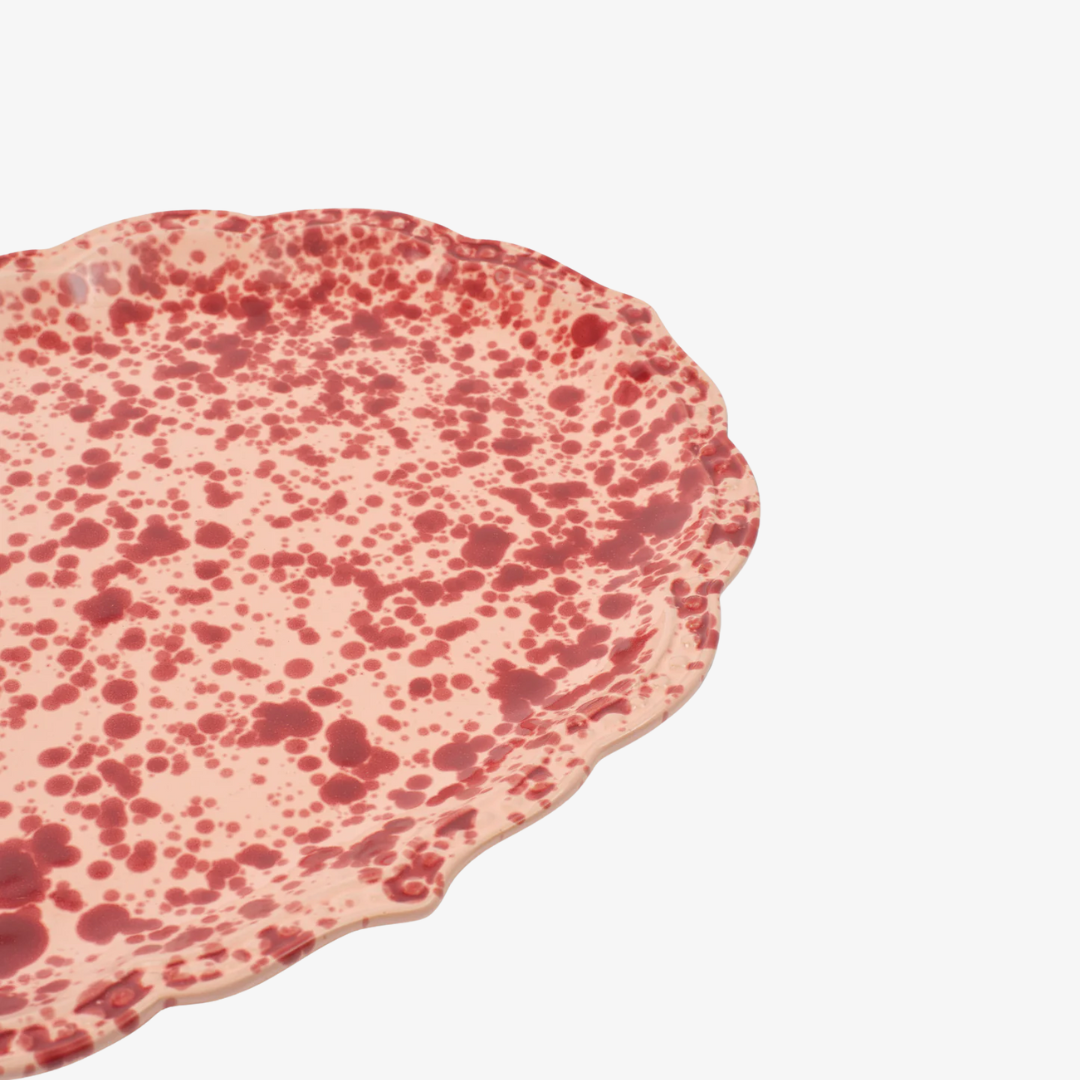 Speckled Pink Serving Plate