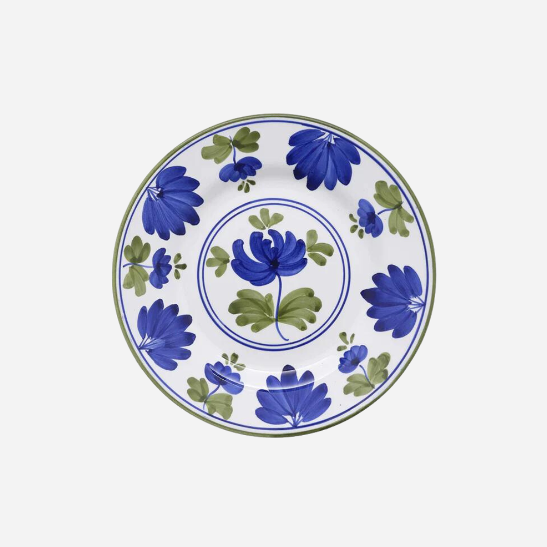 Blossom Blue Dessert Plate, Set of 4