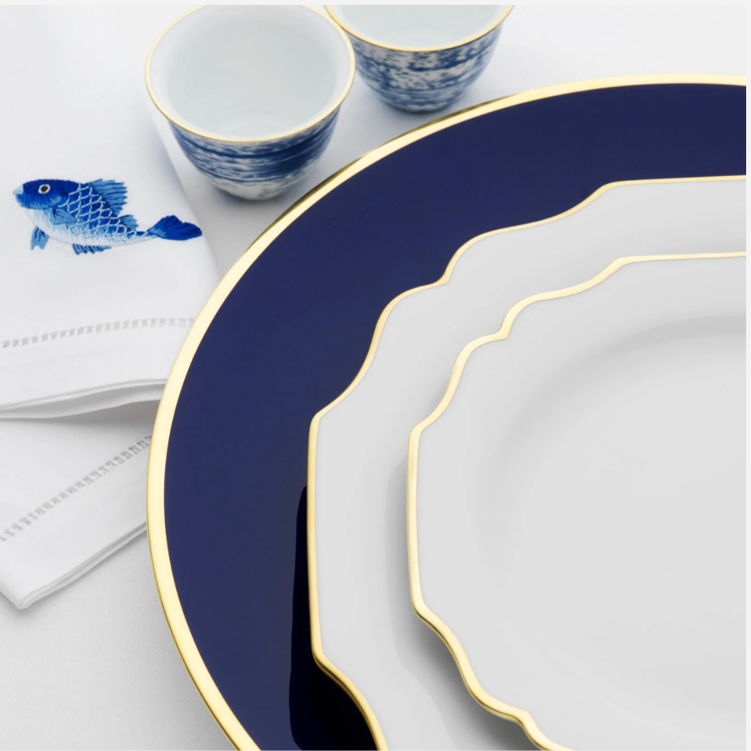 Schubert Cobalt Blue Charger Plate, Set of 2