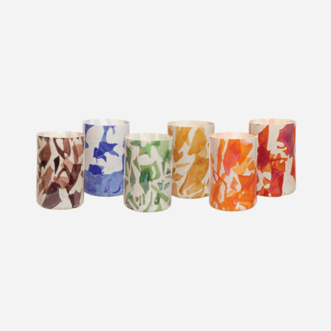 Nougat Rainbow Tumblers, Set of 6