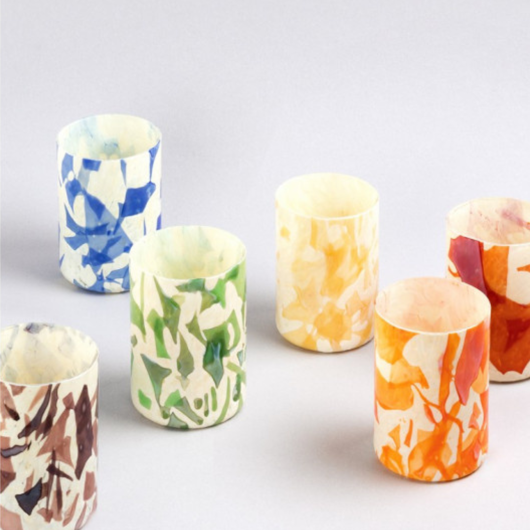 Nougat Rainbow Tumblers, Set of 6