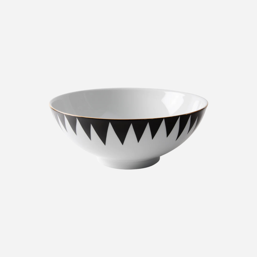 Punk Black Large Salad Bowl