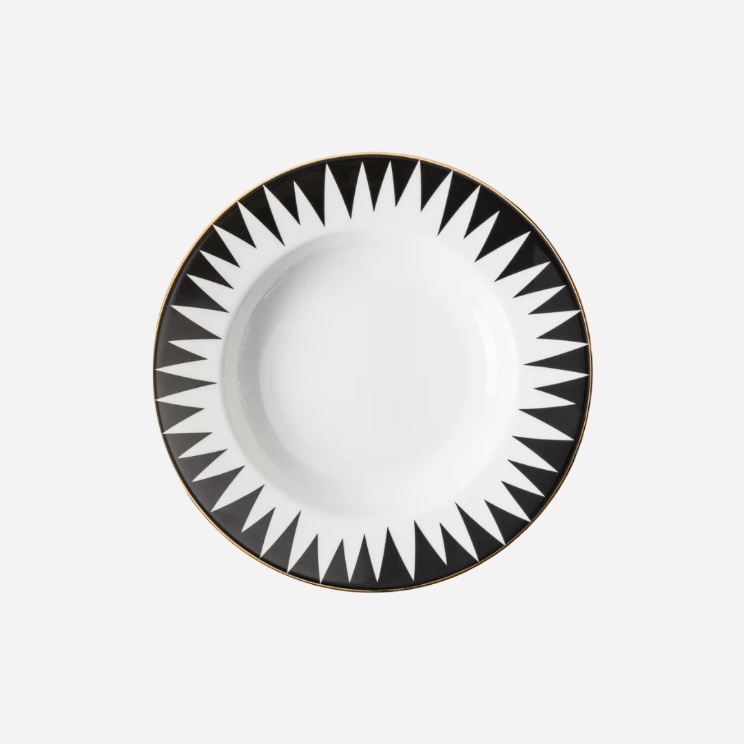 Punk Black Dessert Plate, Set of 4