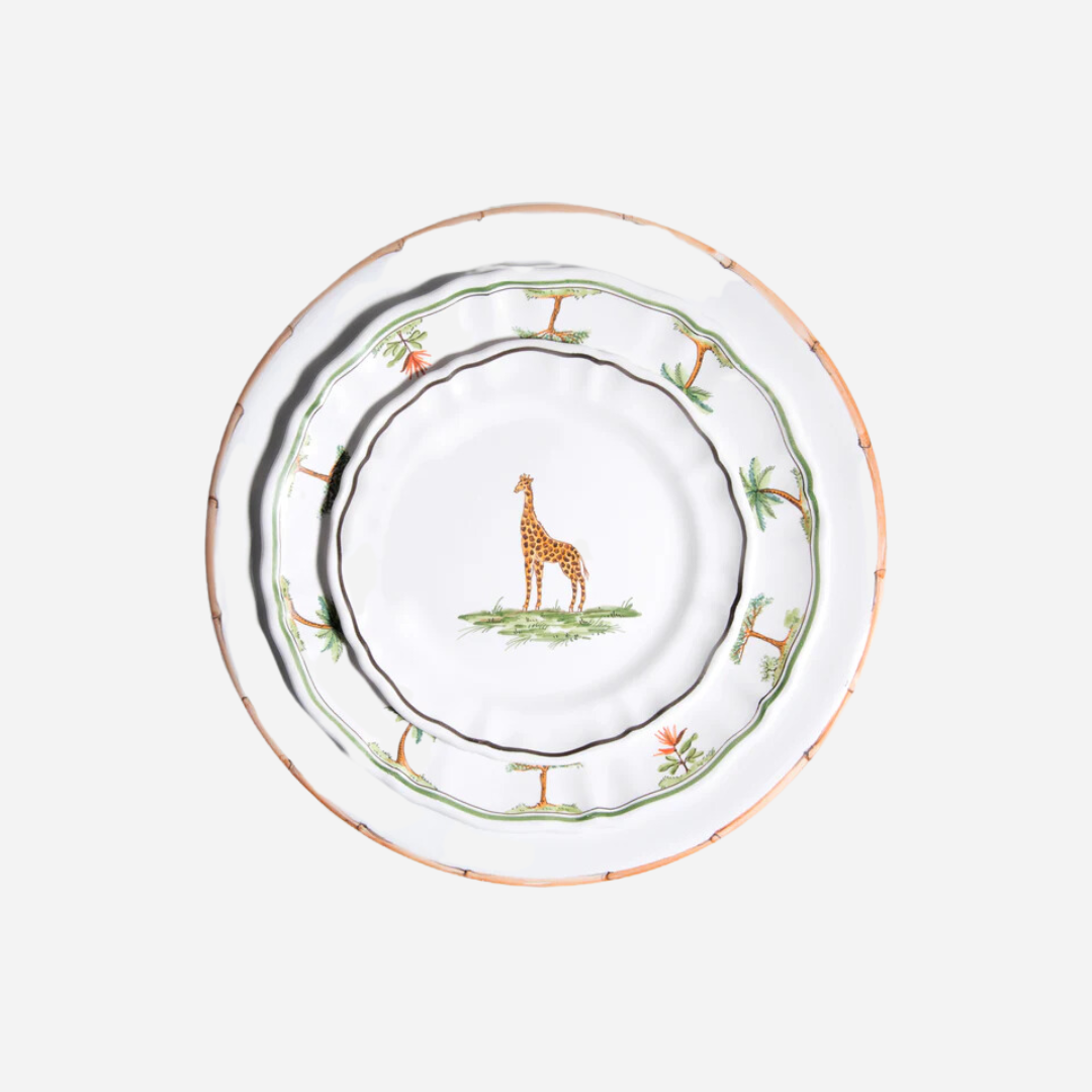 La Savane Rhino Salad Plate, Set of 2