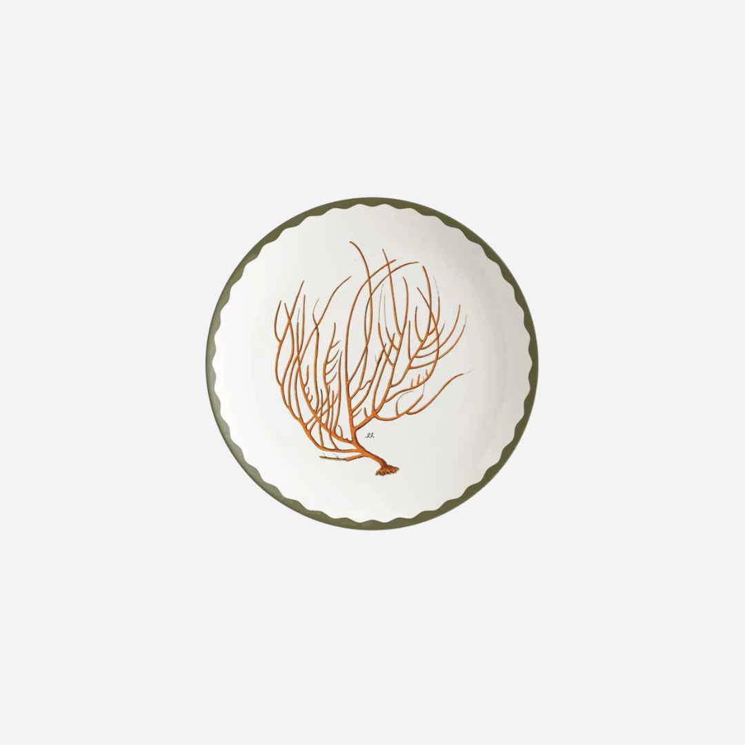 Cabinet De Curiosites Coral Bread Plates, Set of 4