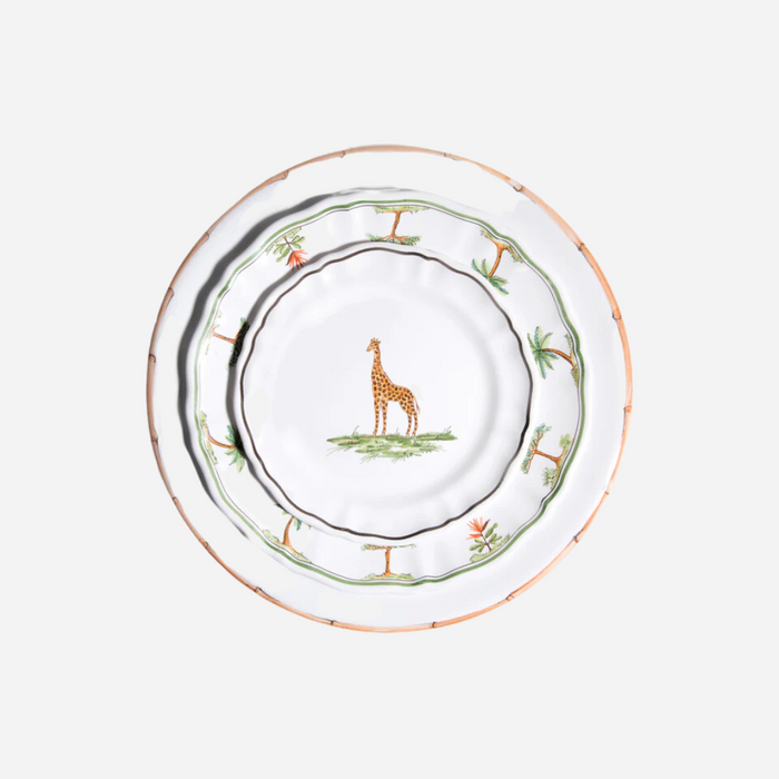 La Savane Camel Salad Plate, Set of 2