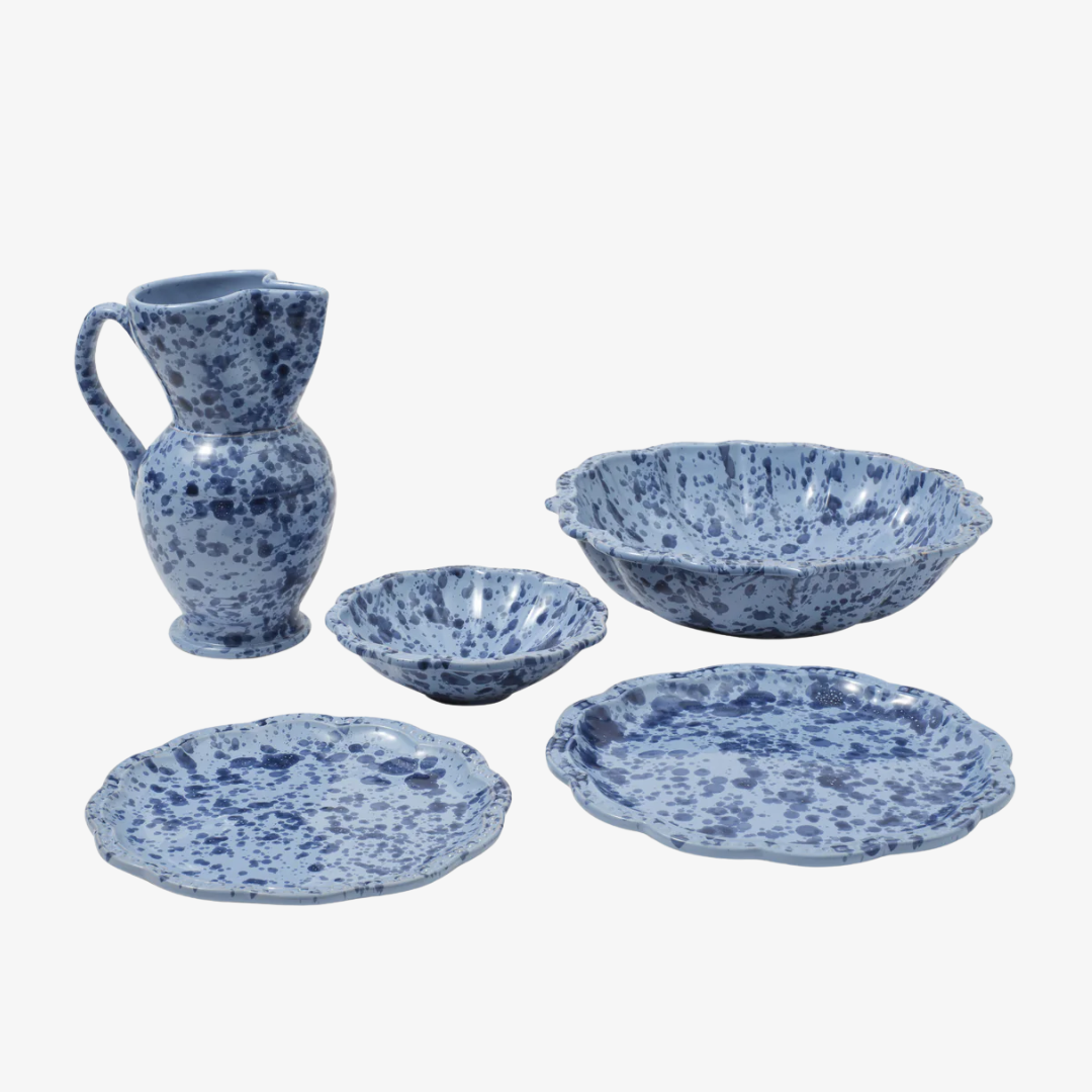 Speckled Blue Pitcher