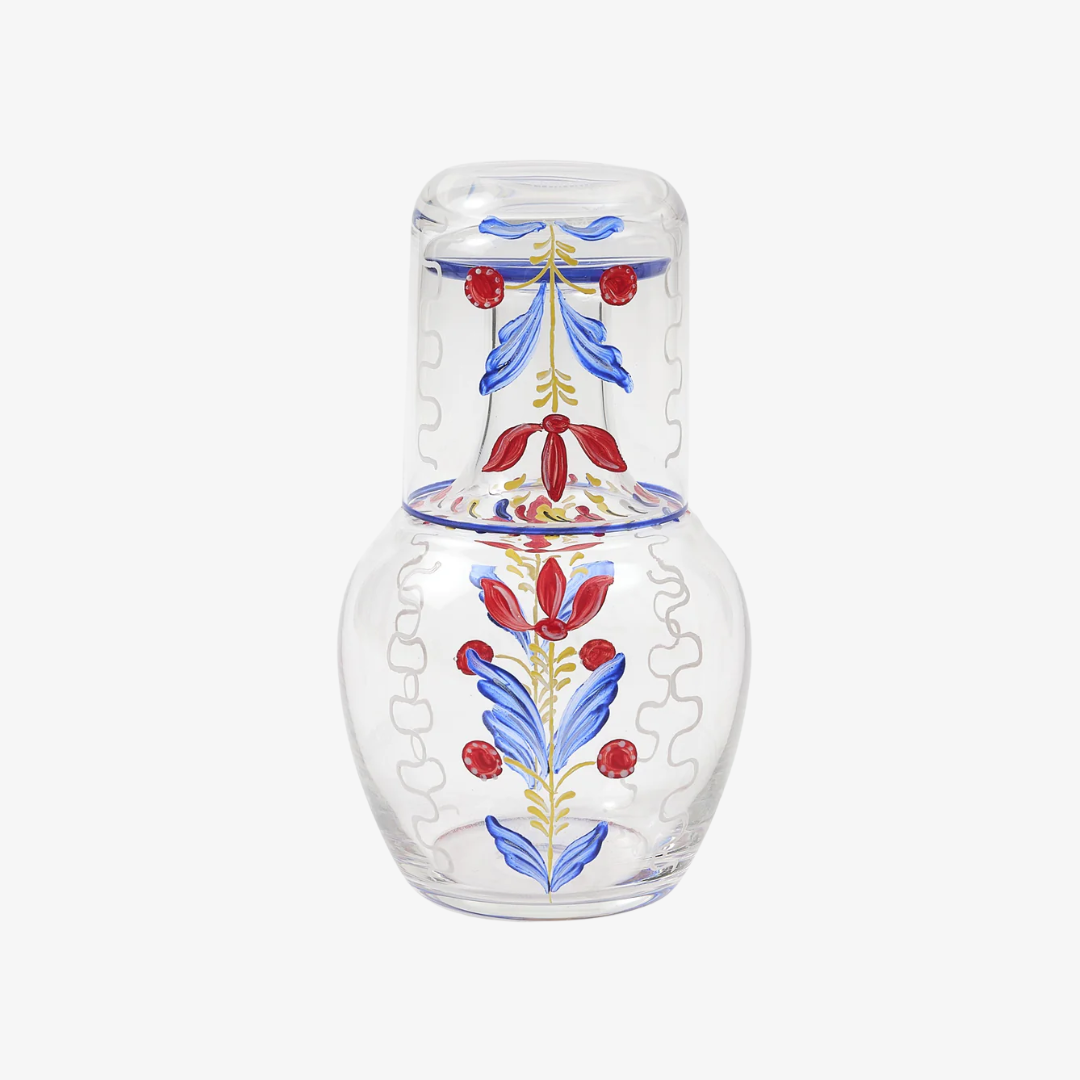 Murano Bucaneve Hand-Painted Bedside Set